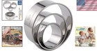Cookie Cutter Set 3 Piece Stainless Steel Round Baking Rings For Pastry Biscuits