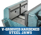 Cradle-style Angle Drill Press Vise  4  Jaw Width   Opening  1-1 2  Jaw Depth  m