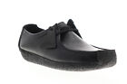 Clarks Natalie 26133272 Mens Black Leather Oxfords   Lace Ups Casual Shoes