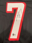 Michael Vick Signed Auto Atlanta Falcons Custom Black Jersey Beckett Wit Bas Coa