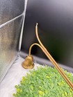 Antique Vintage Brass Bell Candle Lighter Snuffer Wood Handle Church Used 23   