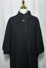 Talbots Blazer Jacket Cardigan Women 1x Ruana Wool Knit Button Up Black