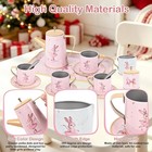 Pretend Play Tea Party Set For Kids Picnic Basket With Food Dessert Toys Age