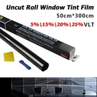 Uncut Roll Window Tint Film 5  15  20  25  Vlt 50x300cm Car Home Office Glass Us