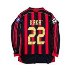 Ac Milan 2007 2008 Home Long Sleeve Jersey - Kaka  22 Jersey