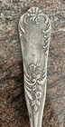 Vintage Silver Plate Large 13    Soup Punch Label Floral Design Unmarked Vtg Boho