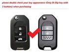 Carbon Fiber Style Remote Key Fob Holder Cover Case For Honda Accord 2013-2019