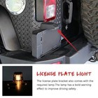 Black Rear License Plate Holder With Lamp For 2007-2016 Wrangler Jk License