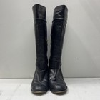 Coach Sapphire Black Leather Knee High Riding Boots Women s Size 8b