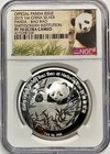2015 China Panda Bao Bao 1 Oz Silver Smithsonian Ngc Pf70 Uc Coa velvet Bag