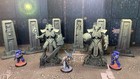 Tabletop Terrain -robot Statues pillars Warhammer 40k Compatible - Painted 8 Pcs