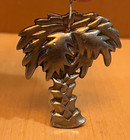 Tablecloth Weights Palm Trees Heavy Tropical Beach Silvertone 2 Sets Of 4  8 