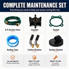 Bomba De Transferencia De Agua 330gph 1 10 Hp Hierro Fundido Kit Manguera 115v