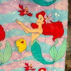 Vintage 90s Disney The Little Mermaid Twin Size Reversible Comforter  60x84
