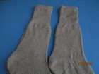 New 2 Pair Men s Gray Calf Length Socks Size 8-12 Free Shipping Usa Only