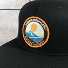 Double Mountain Hopped Whiskey Hat Mens Snapback Black Trucker Style Ball Cap