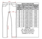 Kruze Mens Jeans Skinny Stretch Slim Fit Flex Denim Trouser Pants Uk Waist Sizes