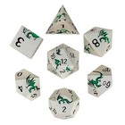          Dragon s Flight Green red   Metal Dnd Dice Set   Dungeons  dragons Rpg