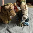 Ty Beanie Babies Vintage Dinosaur Plush Lot Of 2 With Tags  2000 