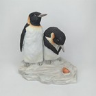 Vintage 1998 Geo Z Lefton Emperor Penguin Figurine With Original Foil Sticker