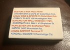 Legal Sea Foods Restaurants  Boston  Ma  Full Unstruck Matchbook