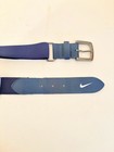 Nike Blue Adult Baseball Belt White Swoosh Adjustable Stretchy Elastic One Size