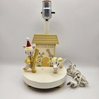 Vintage 1979 Irmi Orginals Nursery Lamp Hey Diddle Diddle Wood Kitsch Retro Cute