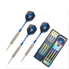 2 Box 28g Professional Stainless Steel Tip Darts Sets With Dart Flights Case