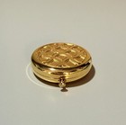Vintage Estee Lauder Lucidity Pressed Powder In Gold Tone Compact Pocket Mirror