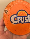 Orange Crush Sign  Soda Pop Metal Porcelain Advertising Sign  Soft Drink Sign 