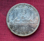 1965 Canada Silver Dollar-  800 Fine   6 Troy Oz - Brilliant Coin