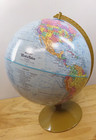Replogle World Nation Series 12  Diameter Globe Metal Stand Raised Relief