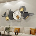 Large 3d Metal Wall Art 59 x22 8  Modern Wall Sculpture For Living Room Bedroom
