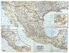     1961-10 October Mexico   Central America Vintage National Geographic Map - A1