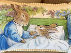 Beatrix Potter Decorative Pillow  14  X 20   Peter Rabbit In Bed - New W tags