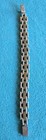 Vintage Taxco Mexico 925 Sterling Silver Mixed Metal Brass Link Bracelet Tf-05 -