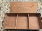 Antique 1930 s Chase Usa Co  Art Deco Geometric Steel Box With Bakelite As Is