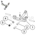 Chrome Passenger Footboard Floorboard Mounting Bracket For 1993-2019 Touring Tri