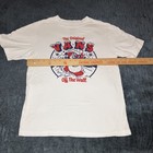 Vans Shirt Boy s Large 12-14 Snow Surfing Snowman White Skate Tee - Good Shape