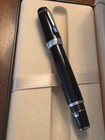 Montblanc Boheme Blue Fountain Pen -14k Nib  Platinum Finishes