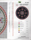  floral Kaleidoscope  Mary Maxim Rug Canvas Only 3031 40  Diameter New Free Ship