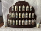 Vintage Disney Spice Jar Collection W  Wood Display Rack   Salt   Pepper