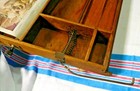 Antique   Salvage   Oak Child s Educational Easel 19  Tall X 20 1 2   Wide  2150