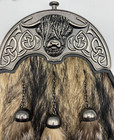Stunning Fox Fur Dress Sporran With Antique Scottish Highland Coo Cantle -   149