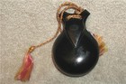 Vintage 50s Elton Black Bakelite Spanish Castanets Musical Instrument Single Set