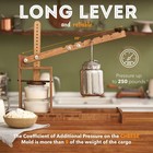 Dutch Wooden Cheese Press - Cheese Making Kit  wooden Cheese Press With Lever An