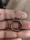 Ancient Bronze Ring Genuine Roman Byzantine Ornamented Collectible Dark Patina