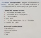 New Janome Embroidery Hat Hoop Insert For Mc 10001  10000  9500    300e