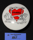 Ceramic Trinket Box Designers Collection Fragile Heart Vintage