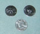 100 New Stainless 1 2 Half Dollar - 50 Cent Size - Slot Machine Tokens - 30 Pai